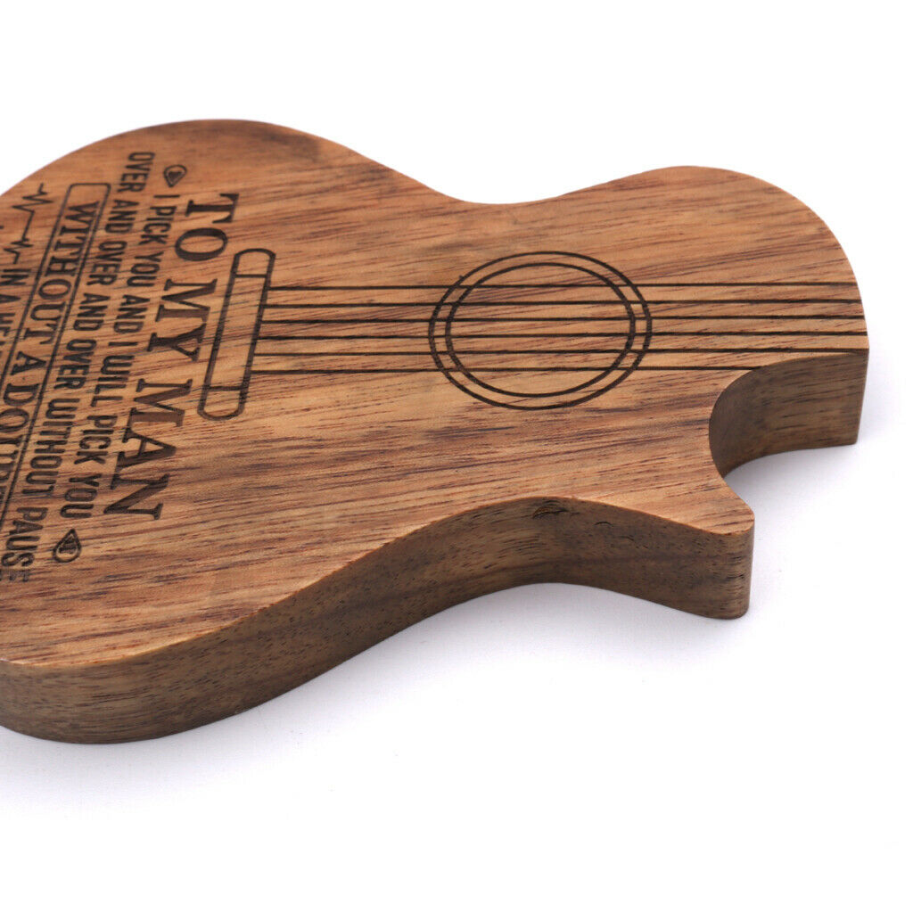 Pack of 3 Olive Wood Guitar Pickups Handmade w/ Wood Box Guitar Accessory