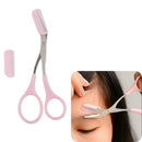 Women's Eyebrow Trimmer Eyelash Comb Hair Scissors Cutter Grooming Makeup Tool