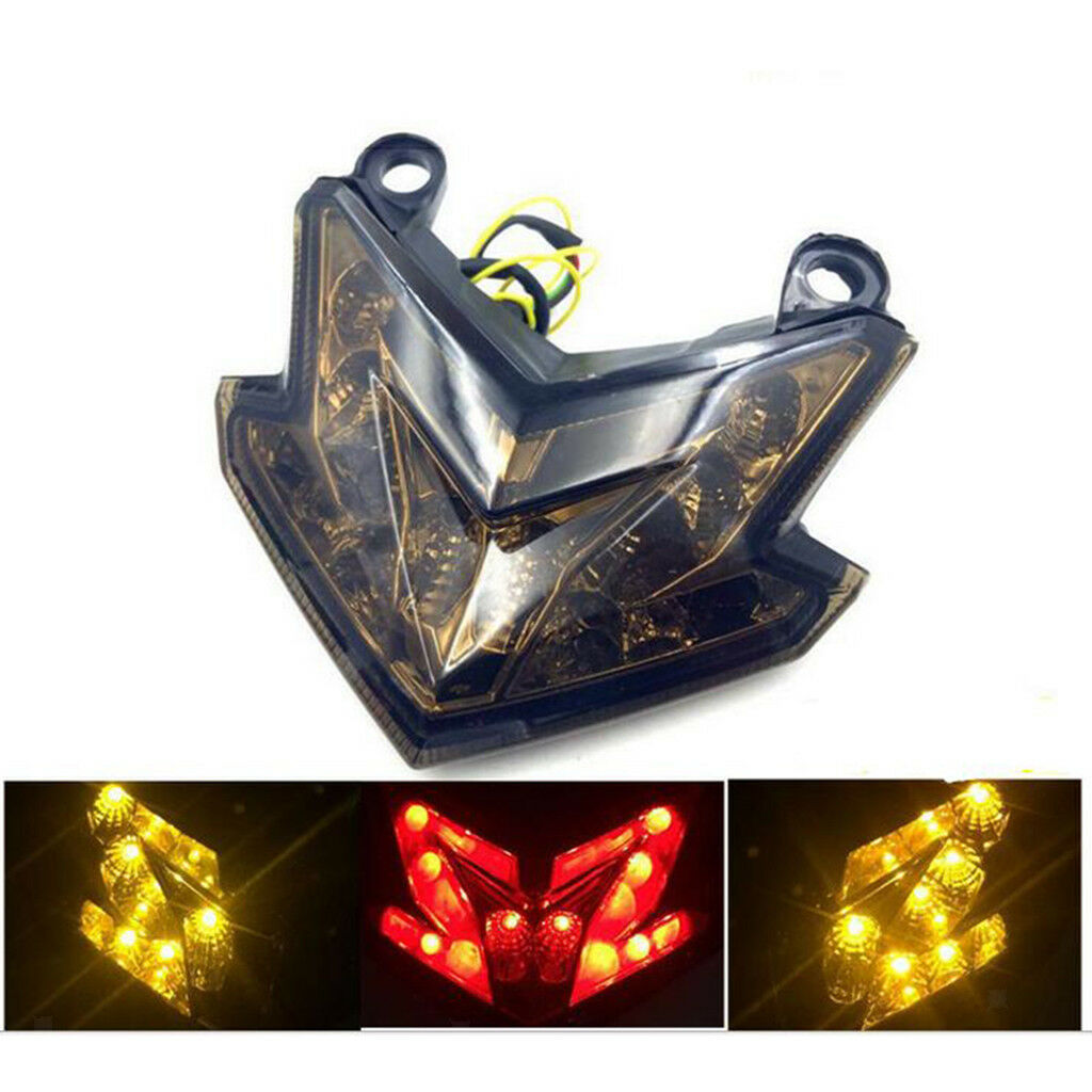 Led Integrated Tail Turn Signal Light For KAWASAKI Ninja ZX-6R Z800 Red Lens