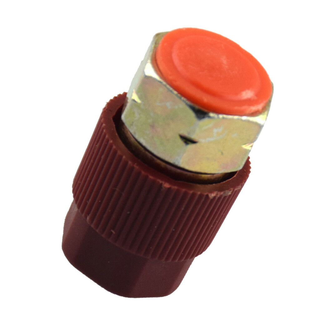 3/8" High A/C Service Charging Port Adapter Retrofits R12 to R134a with Cap