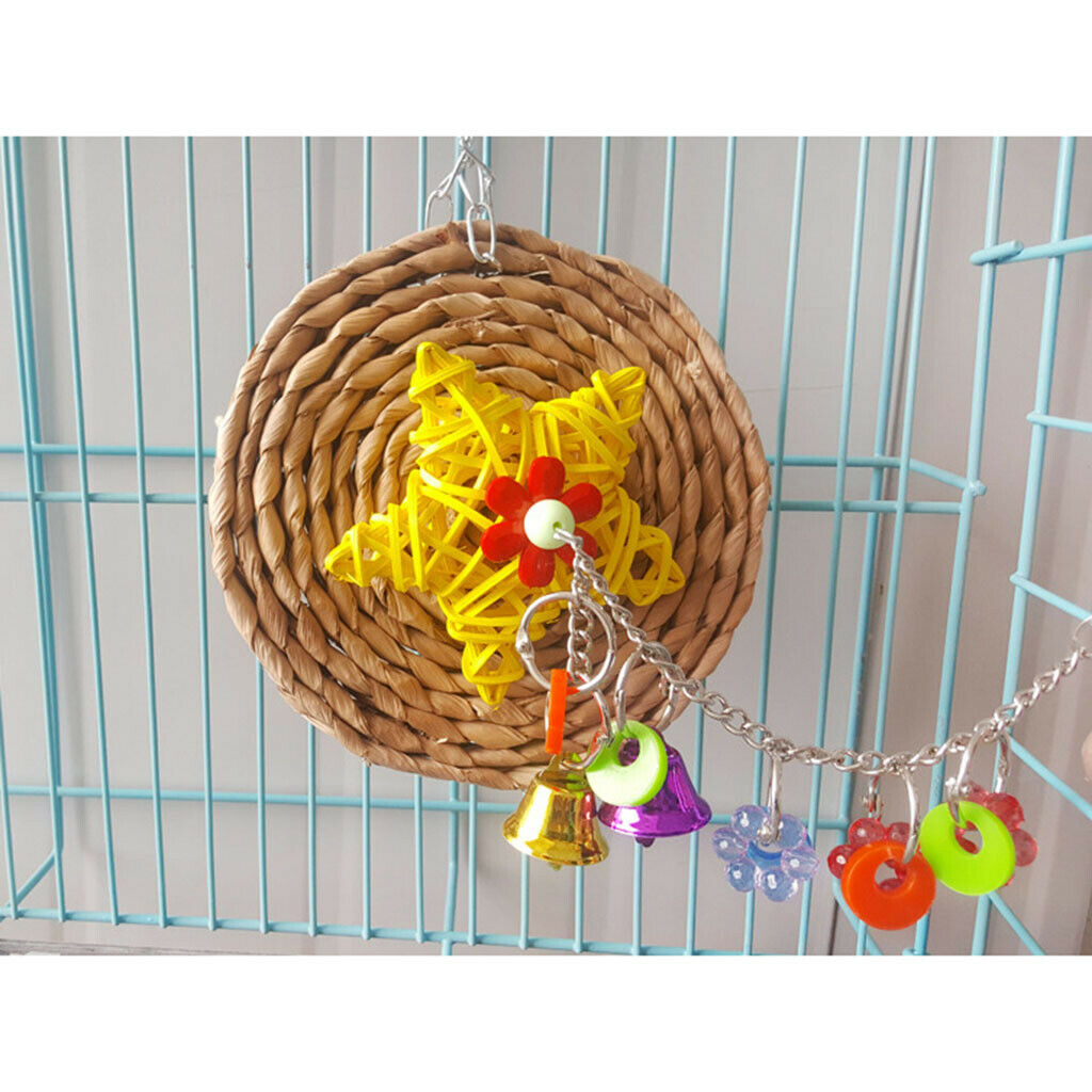 Birds Chew Bite Bell Toys Cage Decor Accessory For Small Medium Large Birds