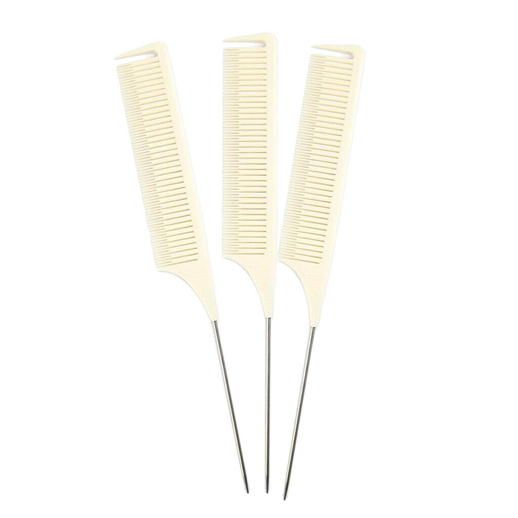 3x New Pro Sectioning Weave Highlighting Foiling Hair Comb for Salon Dyeing