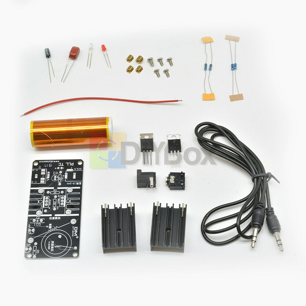 15-24V/2A 15W Mini Tesla Coil Plasma Speaker Electronic Music Project Parts DIY