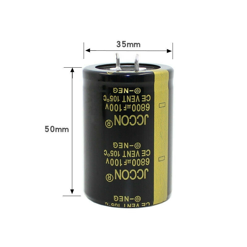 1pcs 100v 6800uf Aluminum electrolytic capacitor Inverter welding machine 35x50