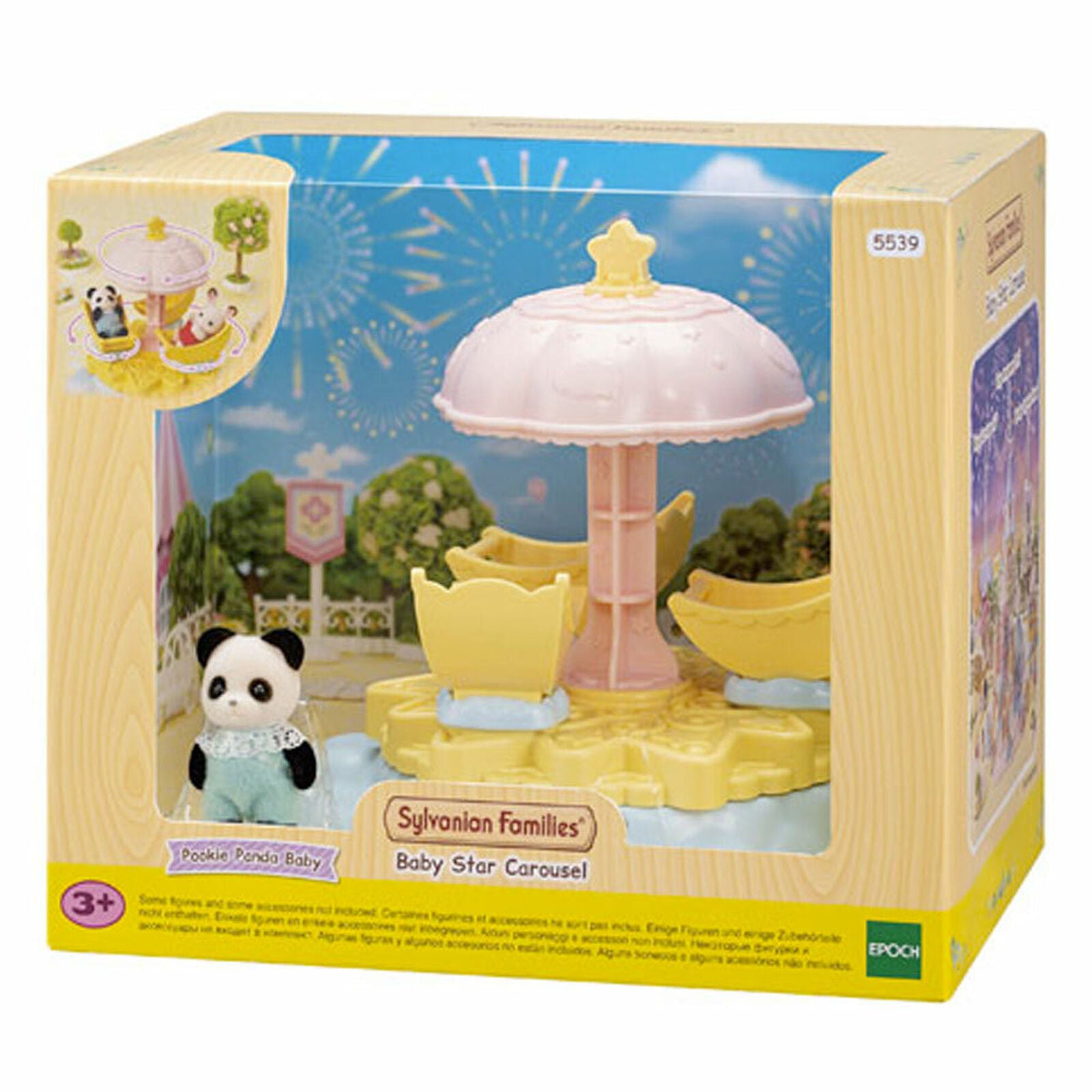 Sylvanian Families Baby Star Carousel Amusement Land Set 5539 Role Play Age 3+