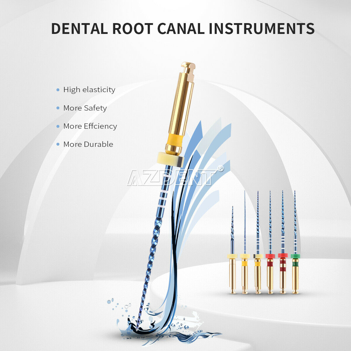 20X Dental AZ-PRO Rotary Heat Activated Endo Canal Root Engine Use File 25MM