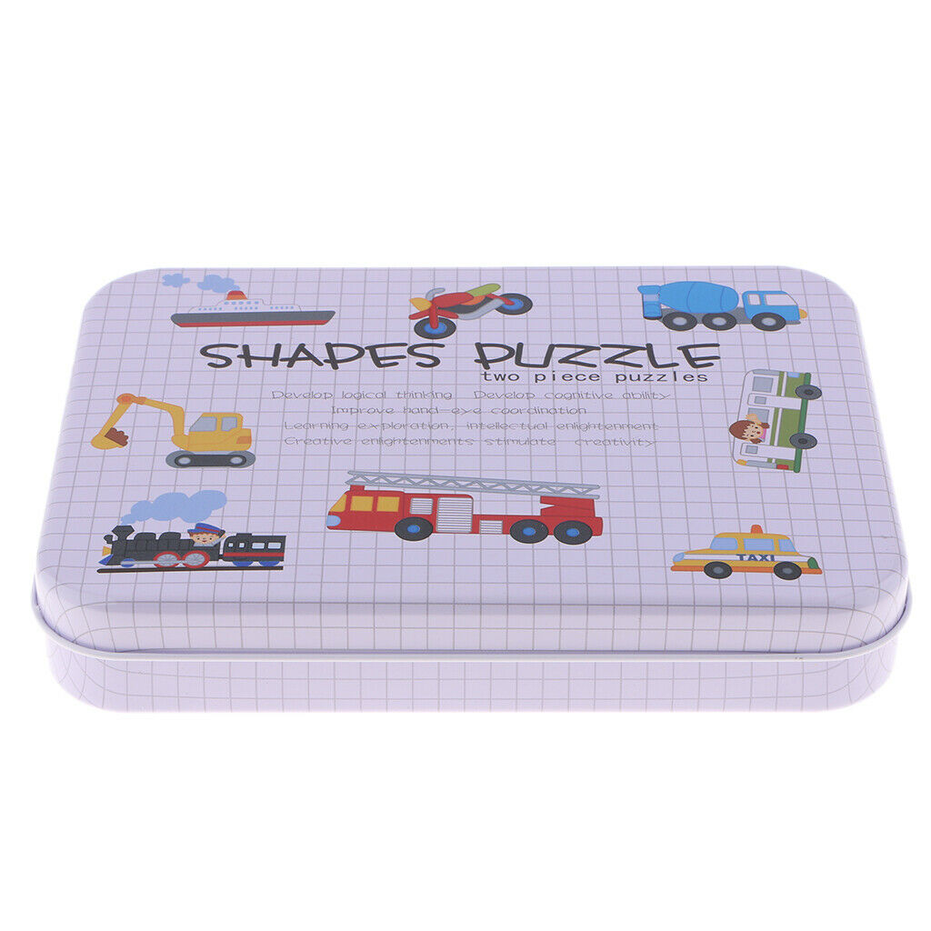 Preschool Educational Puzzle Cognitive Card Matching Game Vehicle