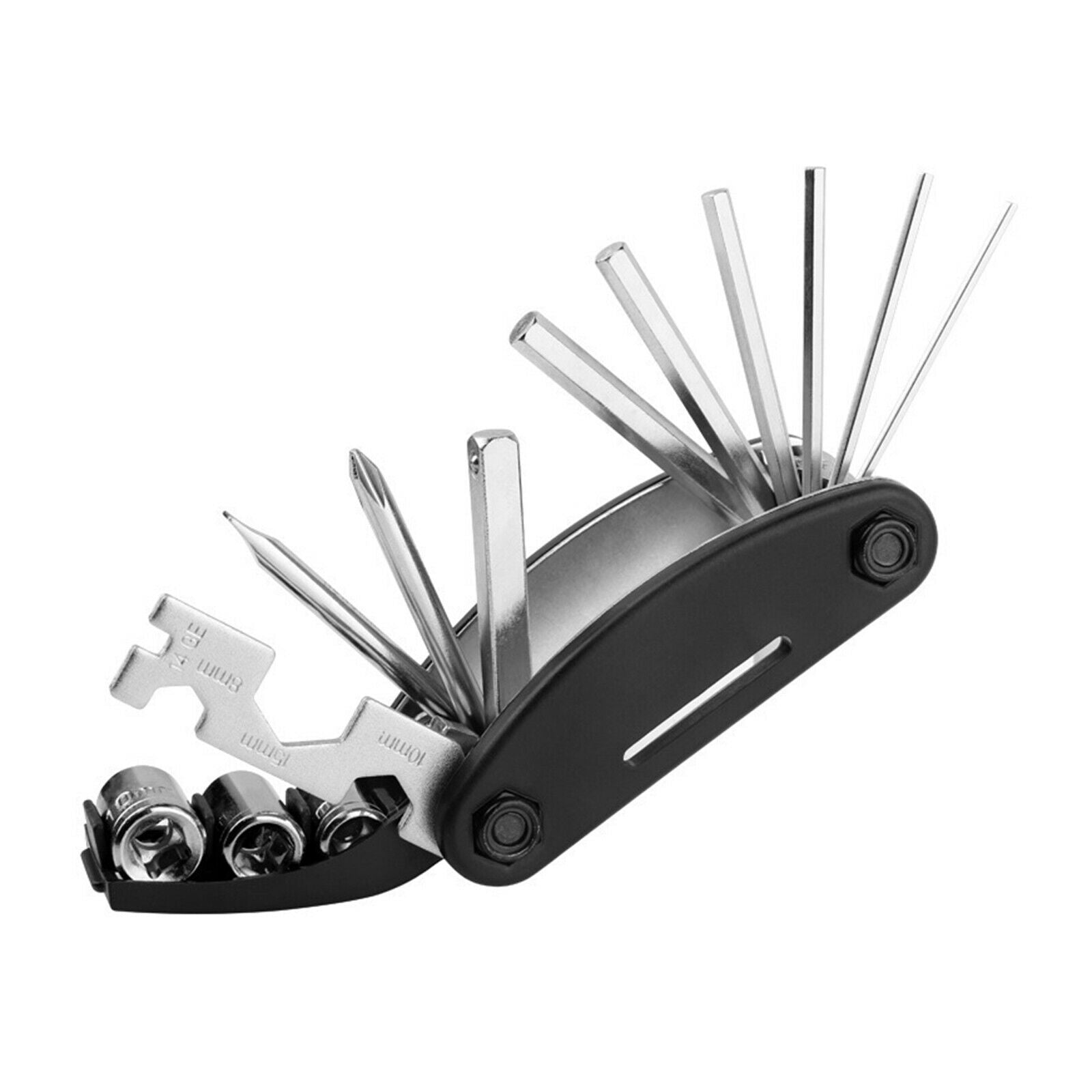 Bike Repair Tools Bag Cycling 16 in 1 Key Wrench Handy Maintenance Fixed Set