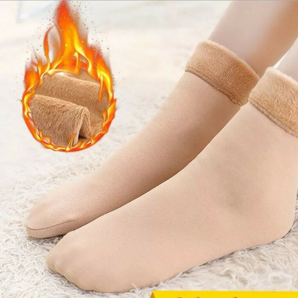2 Pairs Autumn Winter Thickening Wamer Socks for Women Men Breathable Skin
