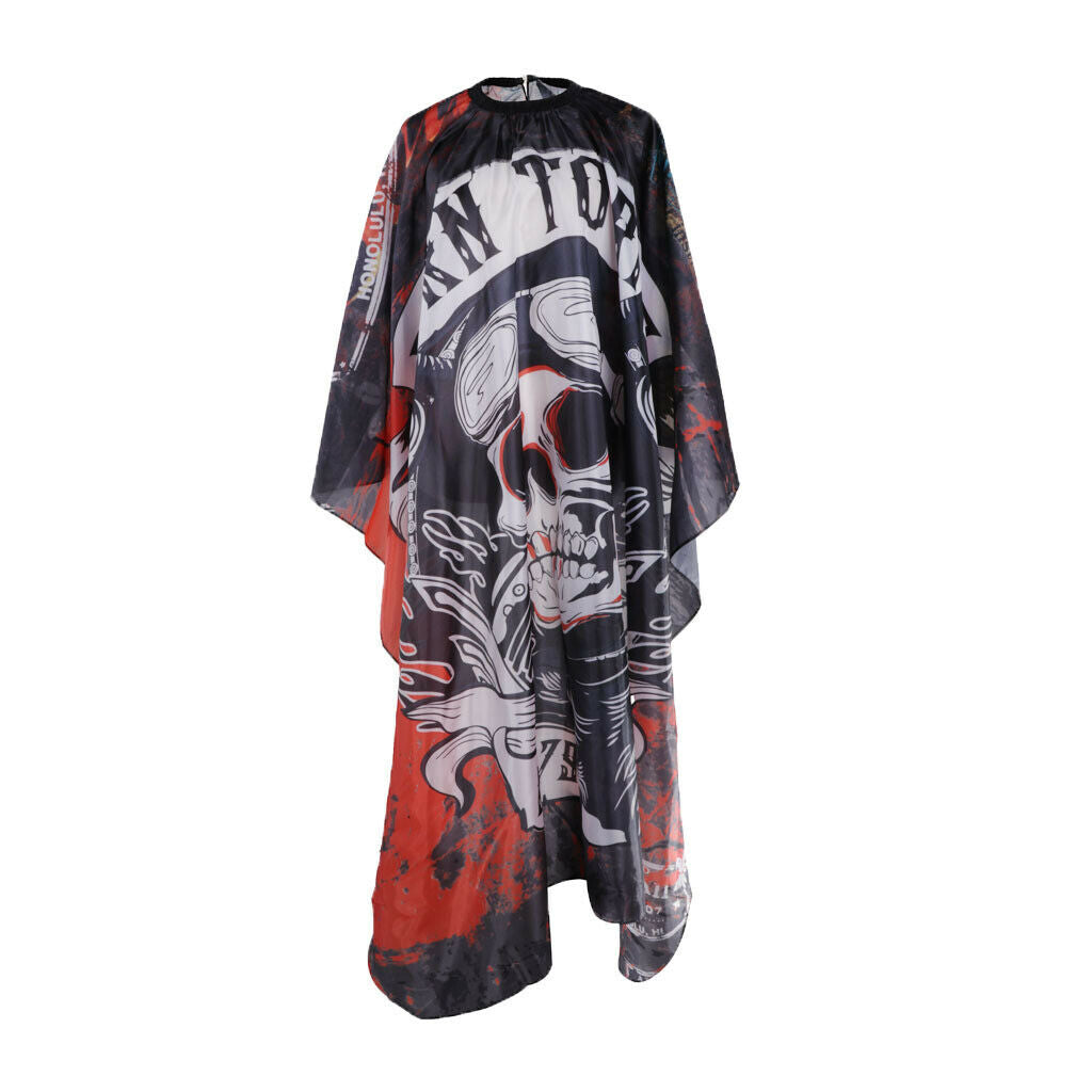 2Pcs Nylon Cutting Cape Waterproof Coloring Gown Cloth with Snap Buckle