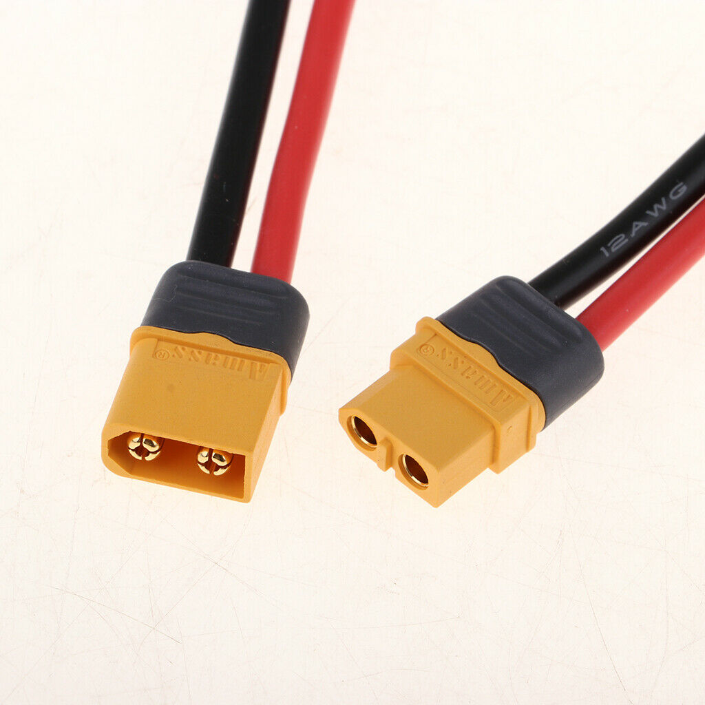 2x 40cm xt60 Connectors Extension Cables Convert Lines for RC Car Boats Lipo