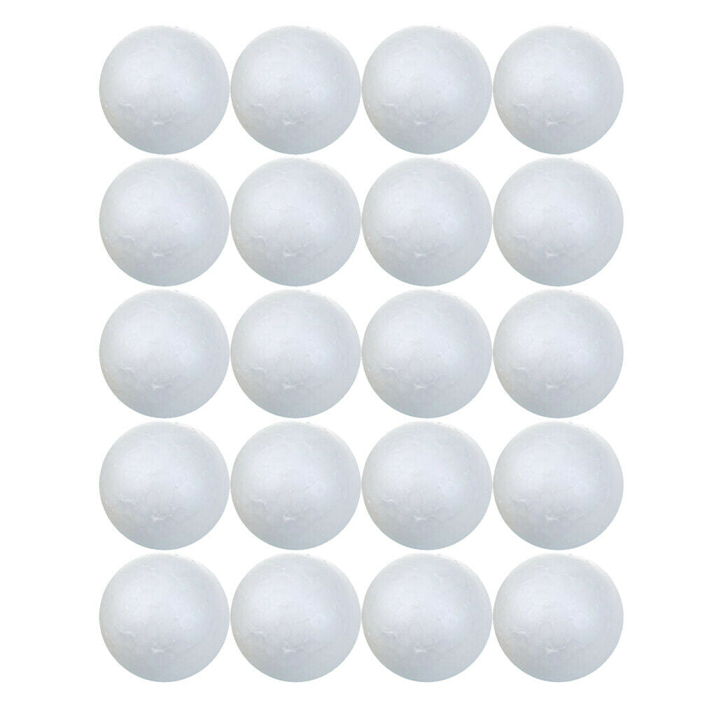 20 Pcs 7 Cm White Polystyrene Polystyrene Balls For DIY Crafts Modeling -