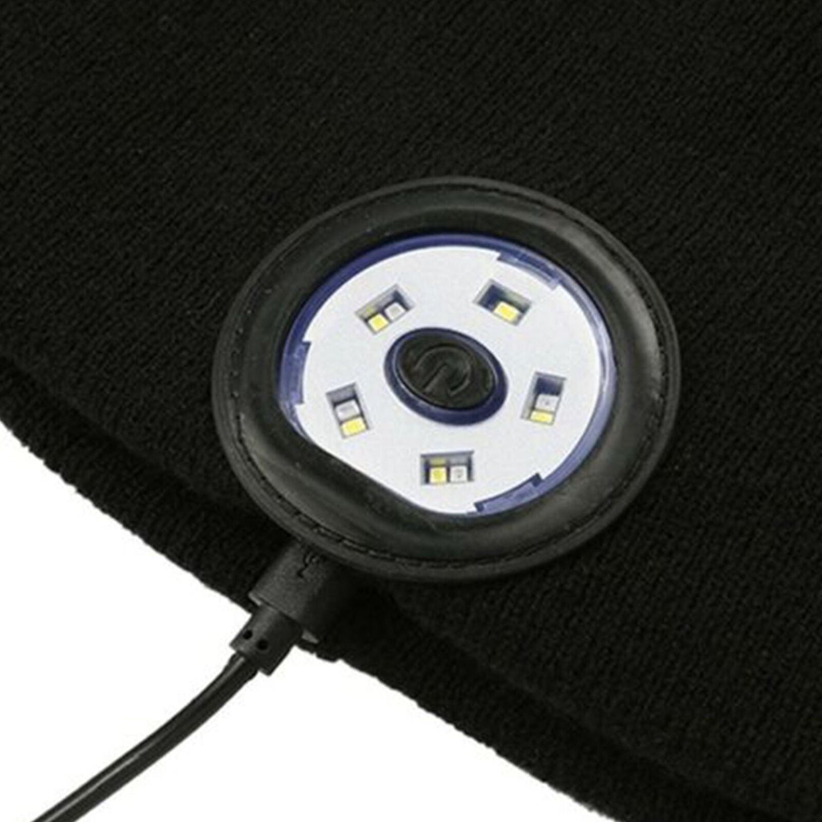 Unisex Wireless Bluetooth LED Smart Cap Winter Knitted Music Hat Mic Headset