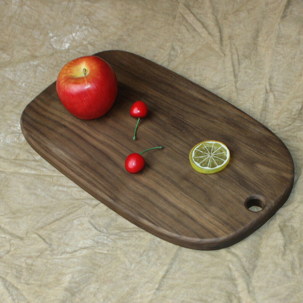 Walnut Wood Cutting Board with Handle Kitchens Chopping and Serving Tray #2
