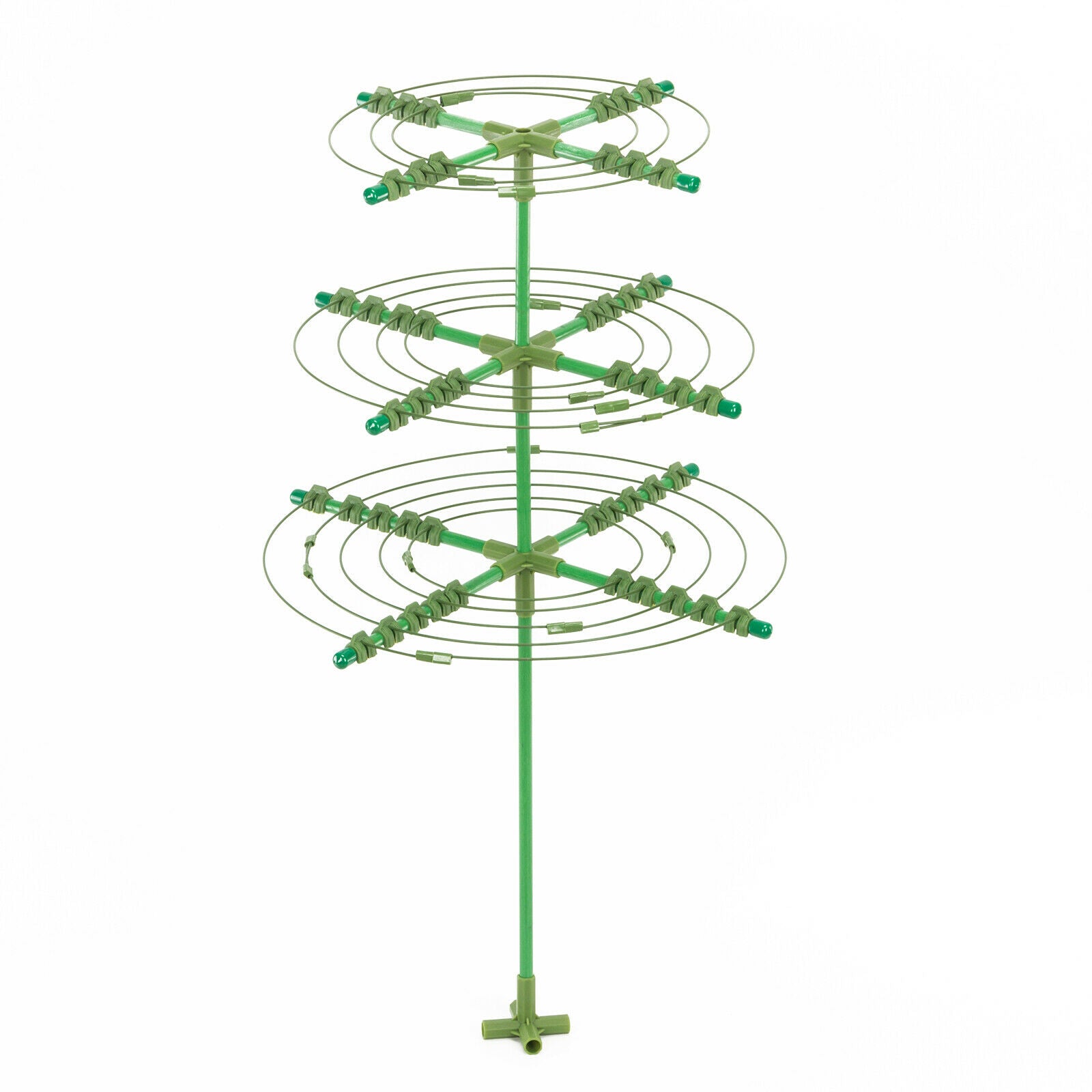 Garden Plant Support Cage Frame Ring Tie Metal Flower Climbing Frame Pile Set