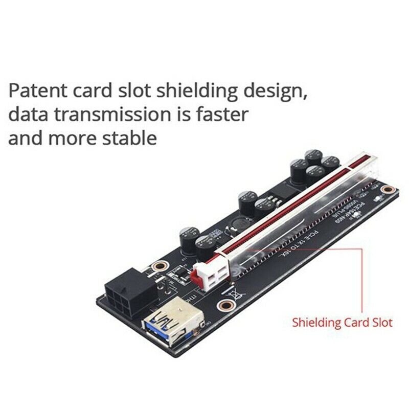 VER009S Plus PCIE Riser Card Ver 009S Sata 15 Pin to 6 Pin Express 1X 4X 8X G9Y3