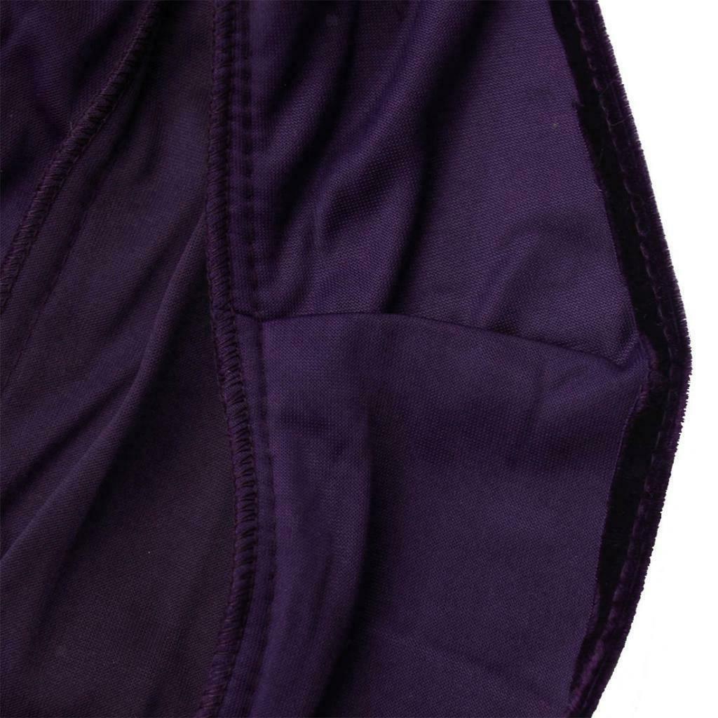 Pleuche Piano Stool Chair Bench Cover for Piano Dual Seat Purple