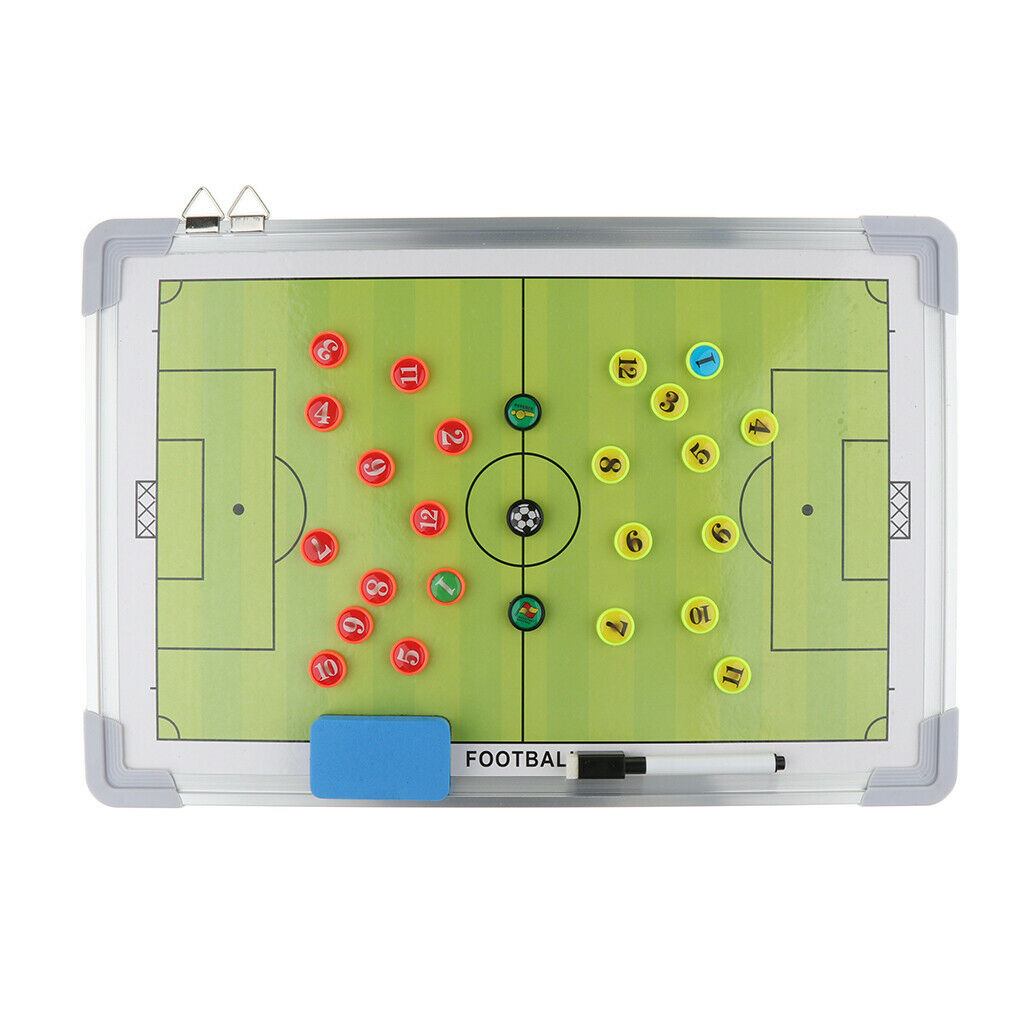 Aluminum Alloy Soccer Coaching Board Football Training Clipboard with Hook