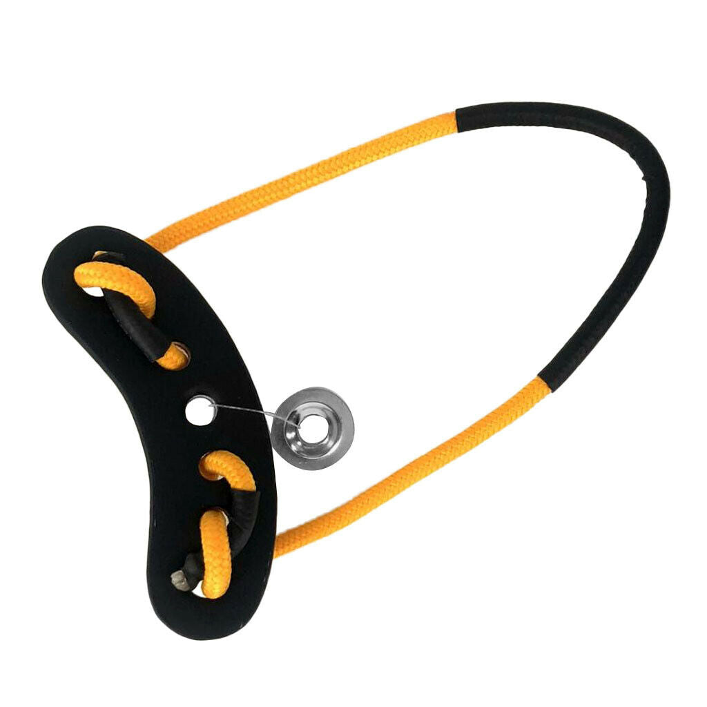 Hunting Shooting Archery Compound Bow Wrist Sling Strap with Grommet yellow