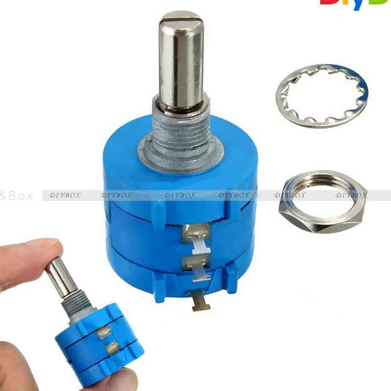 3590S Rotary Variable Resistor Wirewound Precision Potentiometer Pot 10 Turn Ohm
