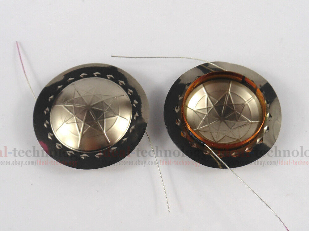 2 pcs 25.5mm 1" Diaphragm Titanium Voice coil 8 ohm 25.4mm Round Wire