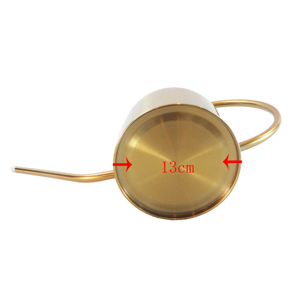 Golden Houseplant Watering Can Long Spout for Flower Bonsai Modern Style