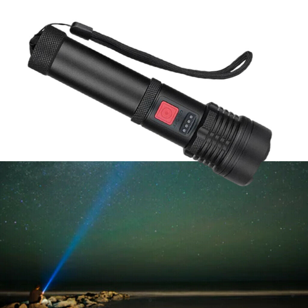 Flashlight Rechargeable Black Light with Battery Display Torch Blacklight LED