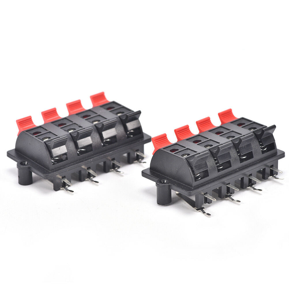 2Pcs 12 Terminal 12 Position Spring Loaded Push Speaker Socket Connector B.l8