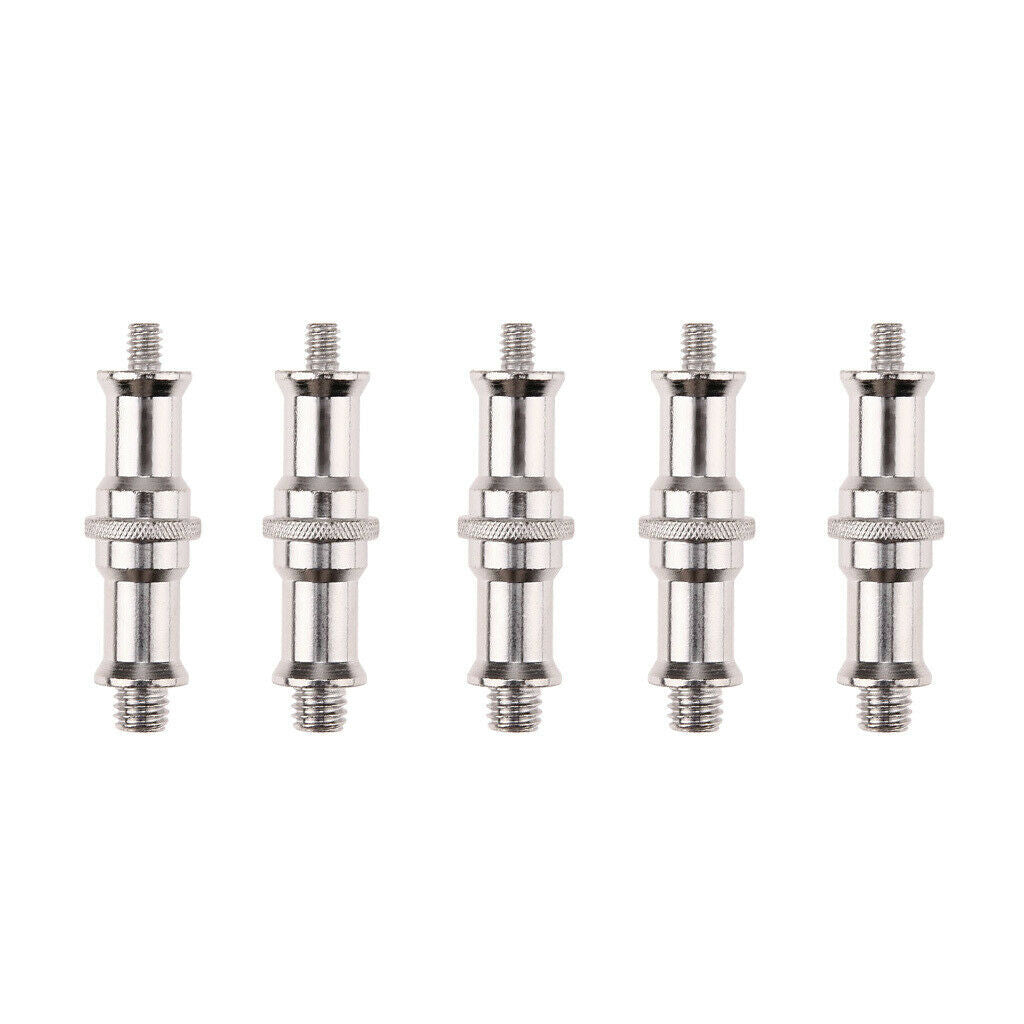 5 x 1/4" 3/8" Tripod Spigot Stud Monopod Screw Adapter for Flash Light Stand
