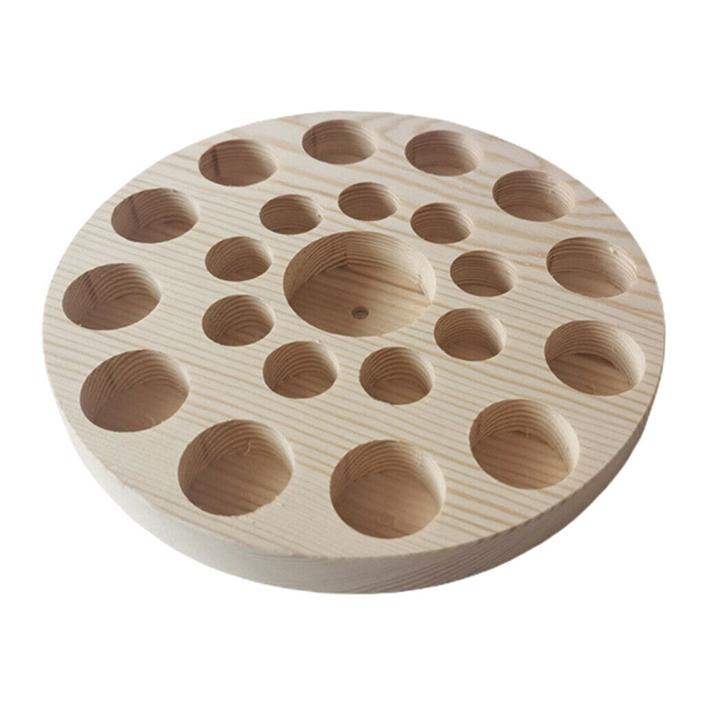 Essential Oil Wooden Storage Case Box - Hold 22 Slot Regular Roller Bottles