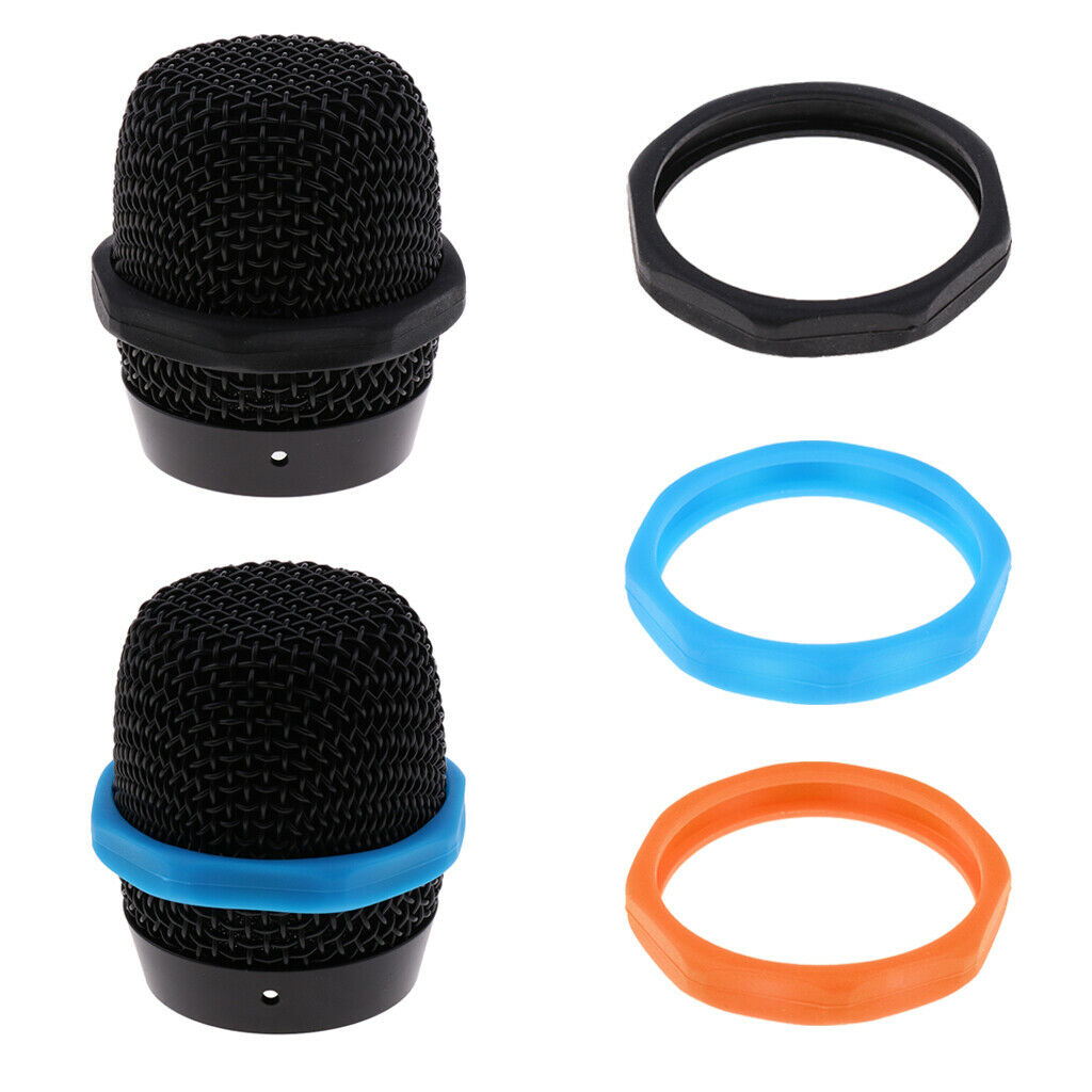5Pcs Black Wireless Microphone Slip Holder Anti Rolling Protection Ring
