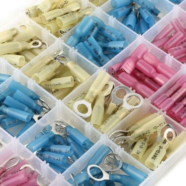 250pcs Heat Shrink Wire Connector DIY Waterproof Marine Automotive Terminals Set