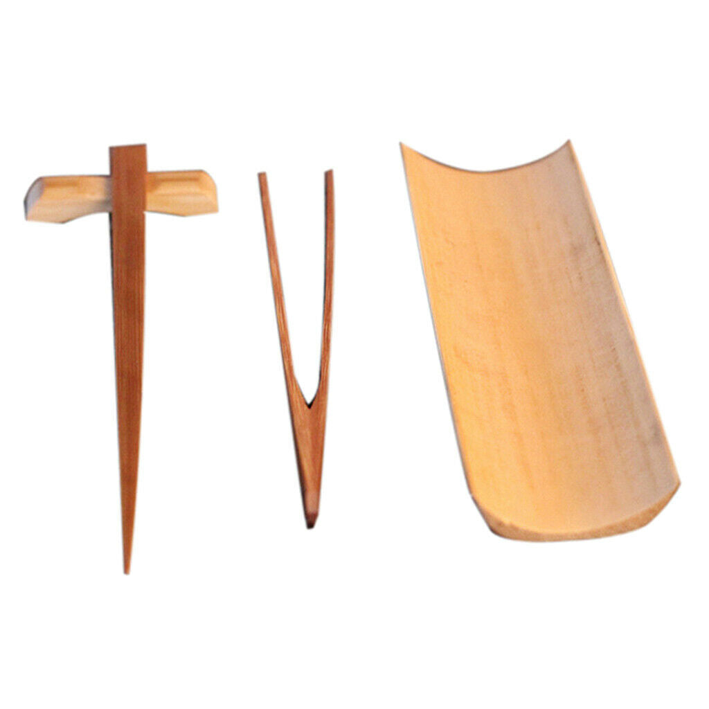 4 pieces bamboo tea tableware Chinese Gongfu tea ceremony Cha Dao