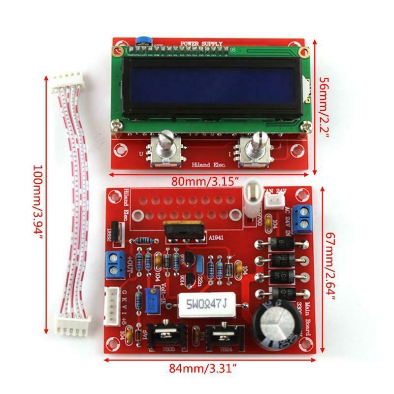 0-28V 0.01-2A Adjustable DC Regulated Power Supply DIY Kit with LCD Display