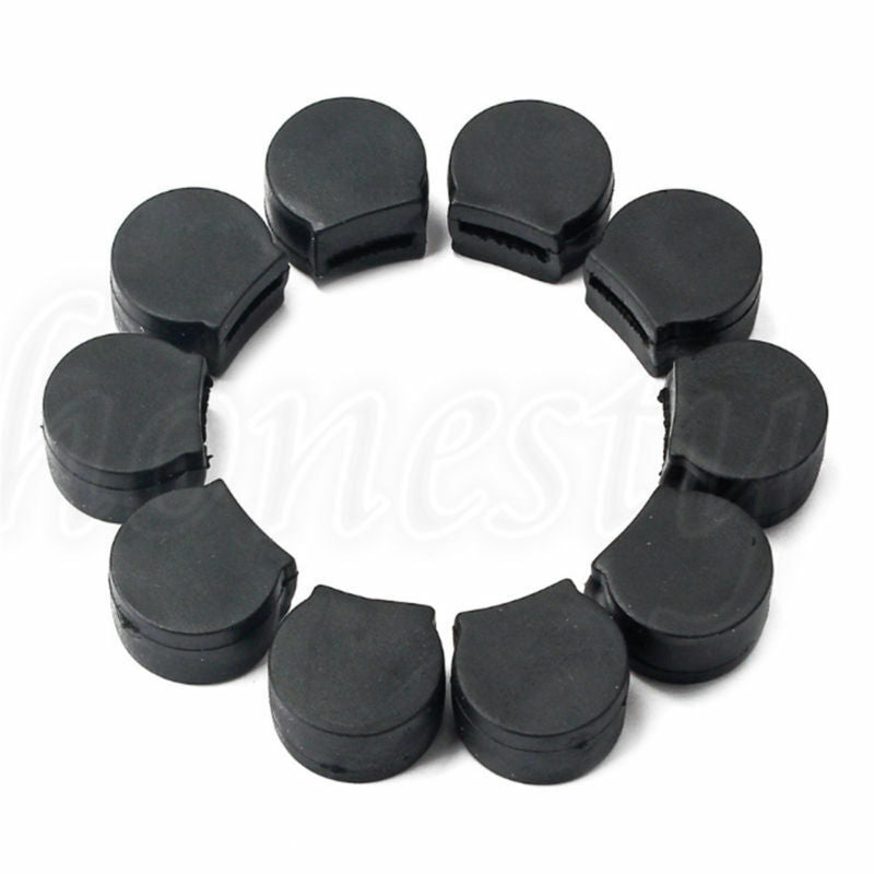 10PCS Black Rubber Clarinet Thumb Rest Cushion Comfort Protector