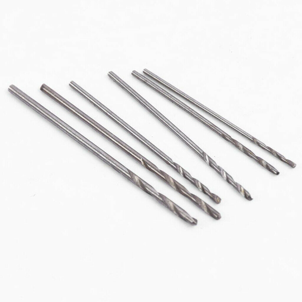 0.8-1.3mm HSS Twist Drill Bits Set of 6pc Straight Shank for General Purpose