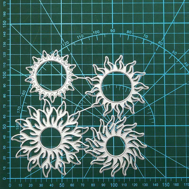 Sun Metal Cutting Dies Stencil Album Scrapbooking Embossing Paper Card Craft