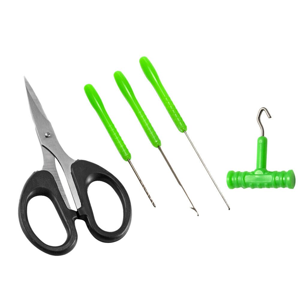 5PCS Fishing Rigging Needles Carp Fishing Lures Rig Tools Set Scissors
