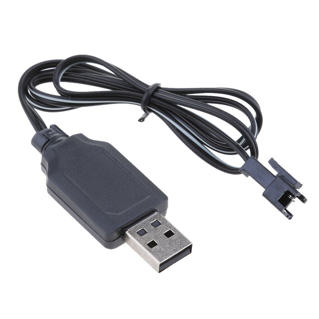 2Pcs 4.8V 250mA USB Charger Charging Cable SM Plug Adapter for Toys Car