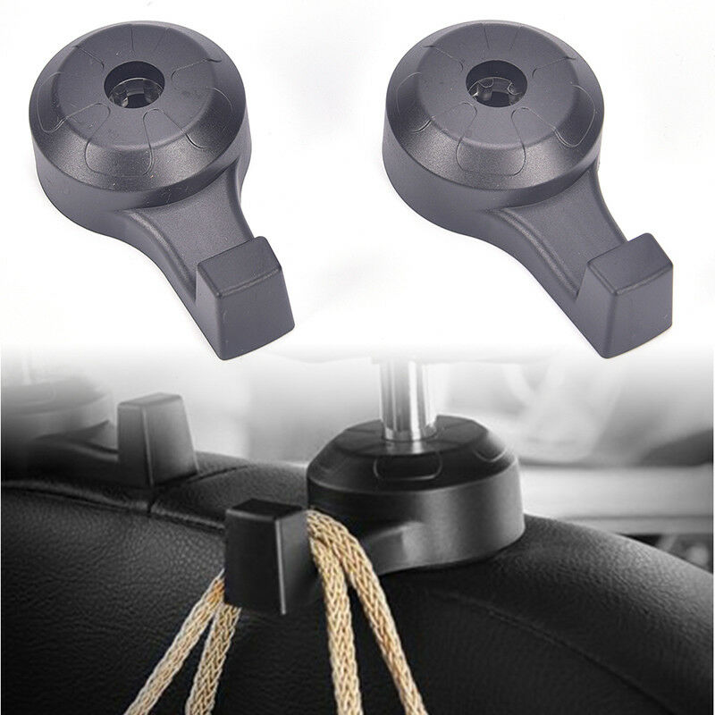 2Pcs Vehicle Car Seat Headrest Shopping Bag Coat Hanging Holder Hanger Hook DD