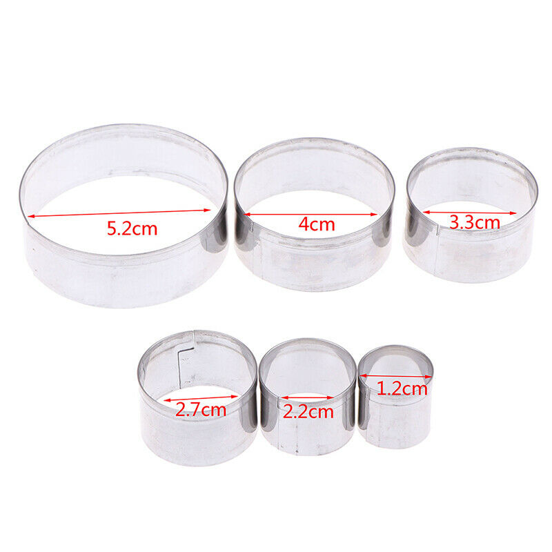 Stainless Steel Round Cutting Mold Pottery Ceramic Polymer Clay Tools Cut.l8