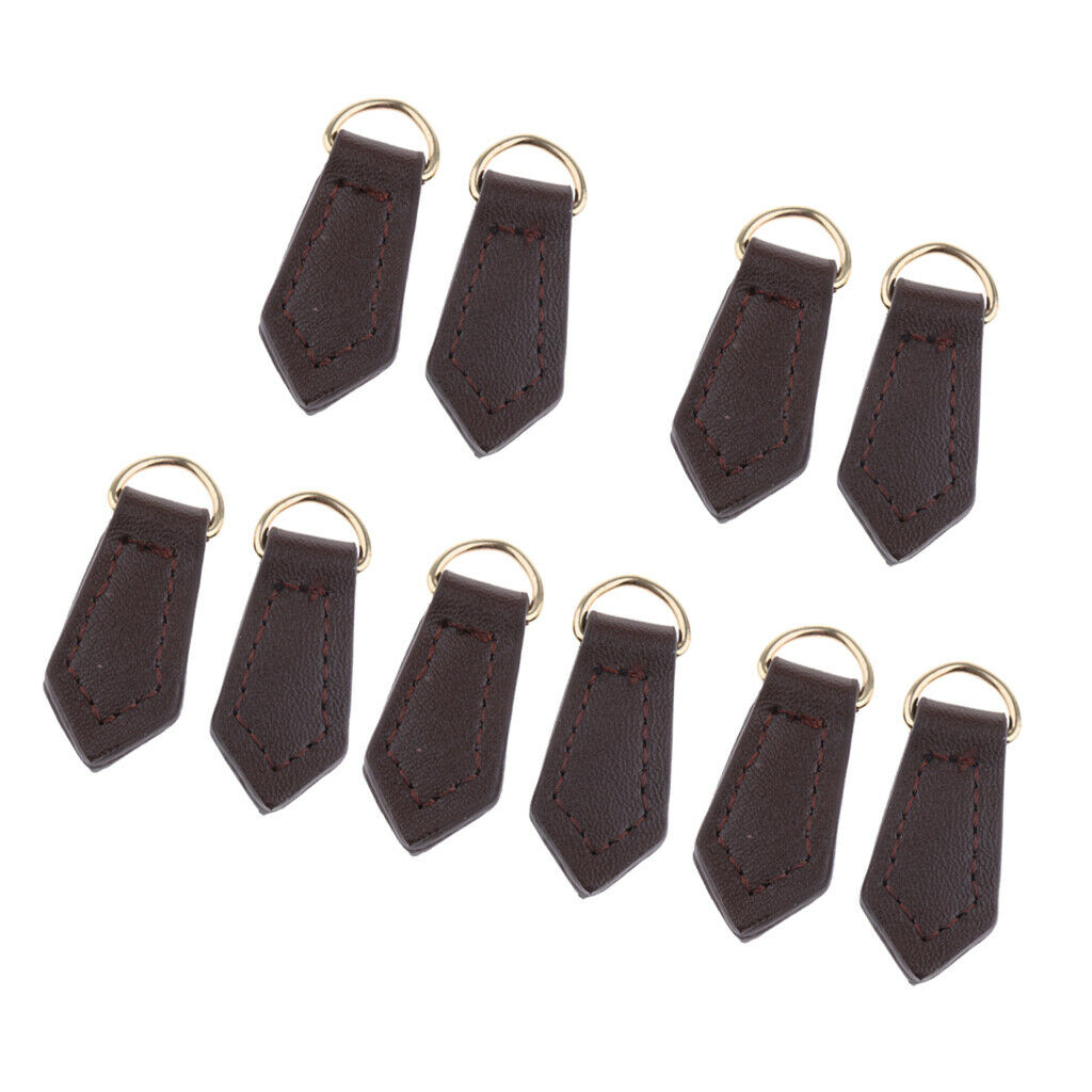 5 Pairs of Zipper Pull Tab Replacement Bag Accessories