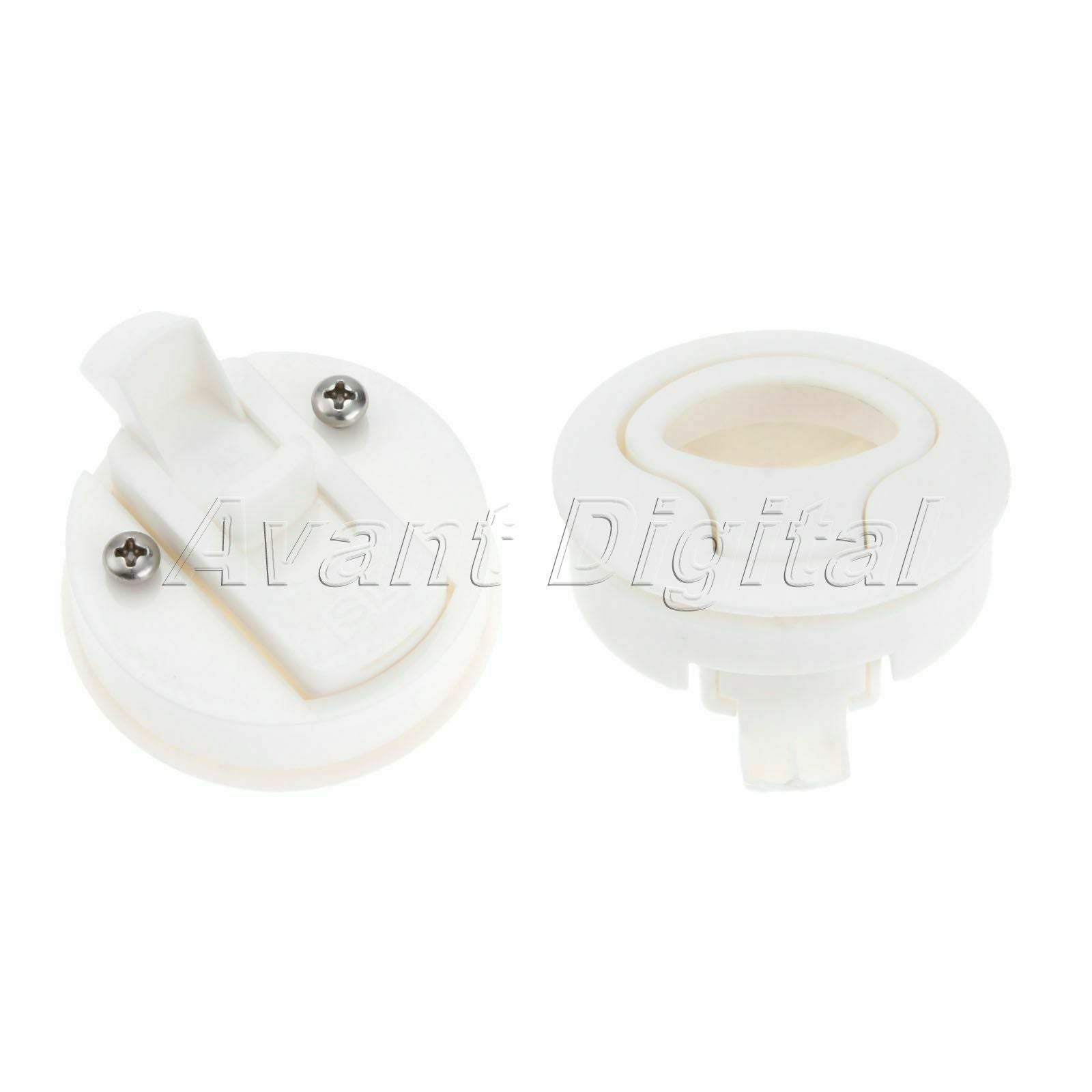 2Pcs Marine Boat Flush Non-Locking Pull Push Hatch Latch Yacht 2.40" Nylon Parts
