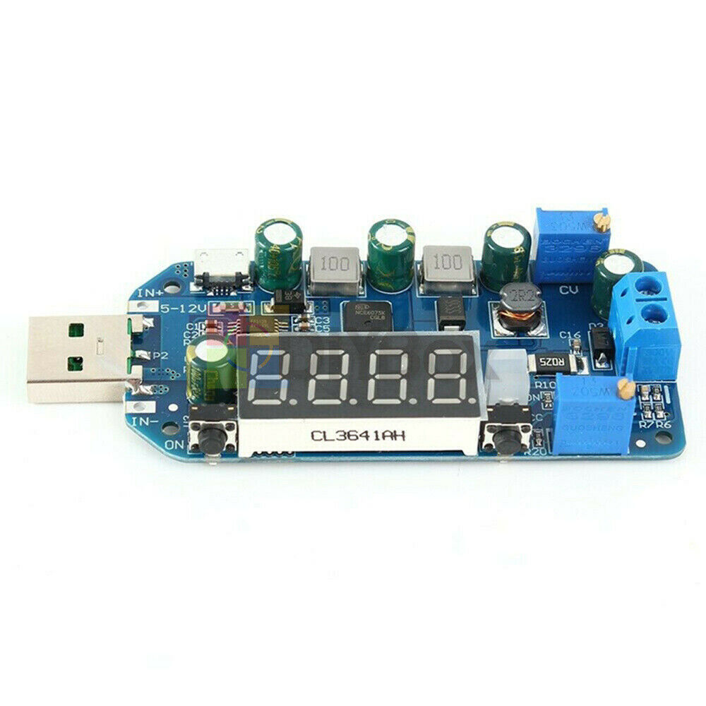 15W 2A 5V to 0.5-30V USB Buck Boost Converter Step Up/Down Power Supply Module