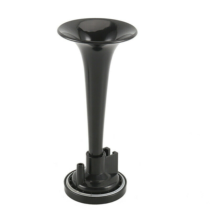 2PCS Black Air Horn Dual Trumpet Air Pump Air Horn Pipe Car Truck Train Boat  Tt