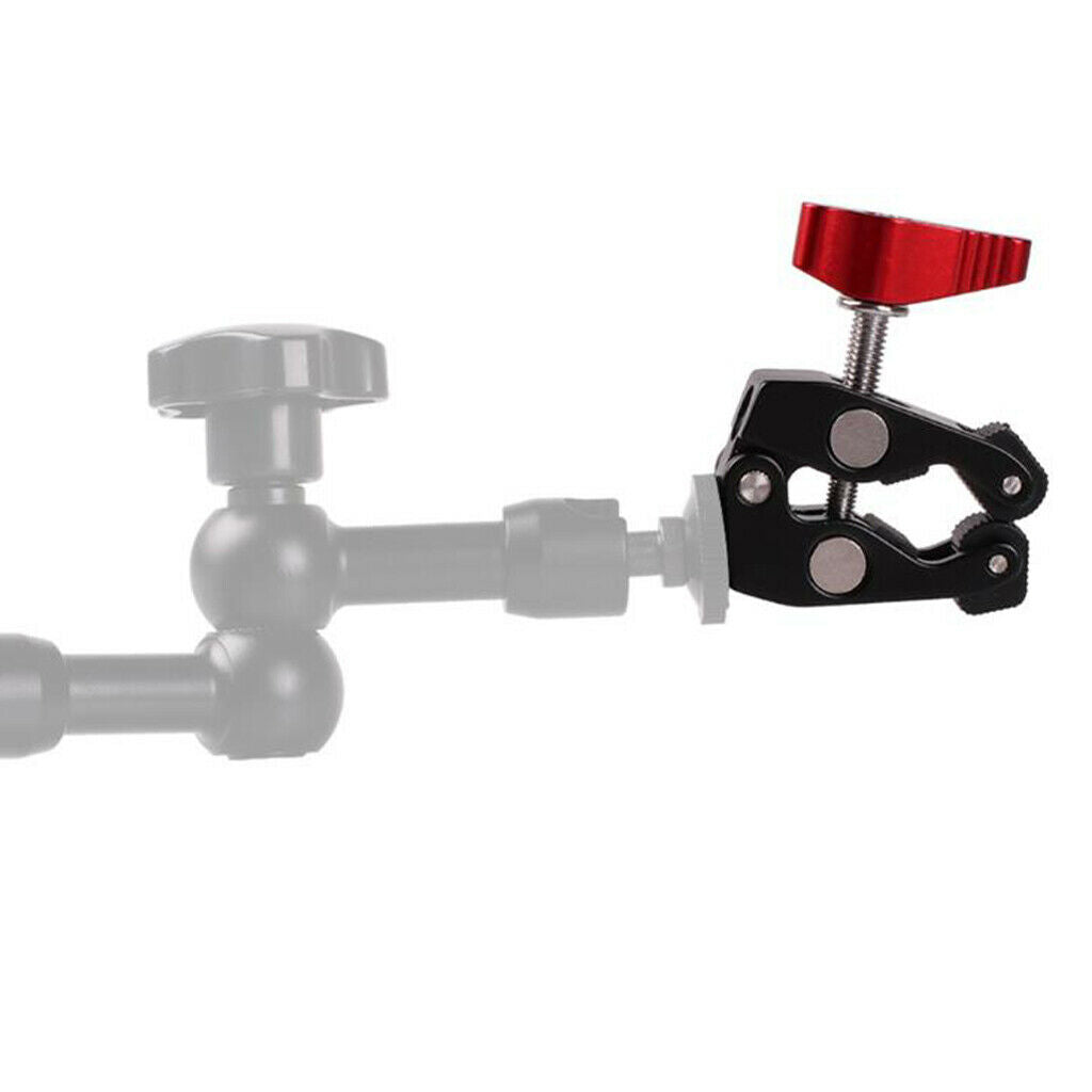 Ball Head Super Clamp Mounting Arm With 1/4 "-20 And 3/8 Thread