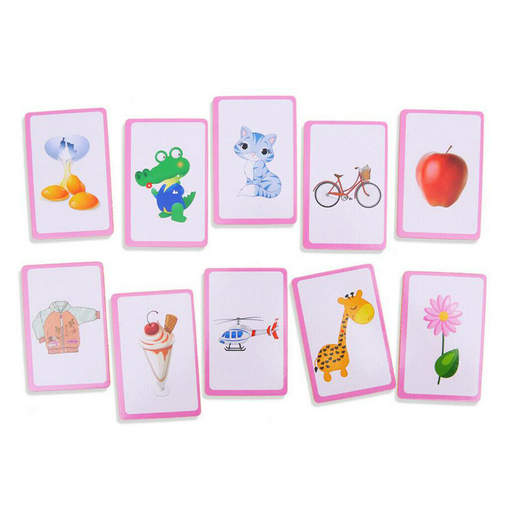 Alphabet Color Picture Flash Card Set Preschool Kids Educational Reading