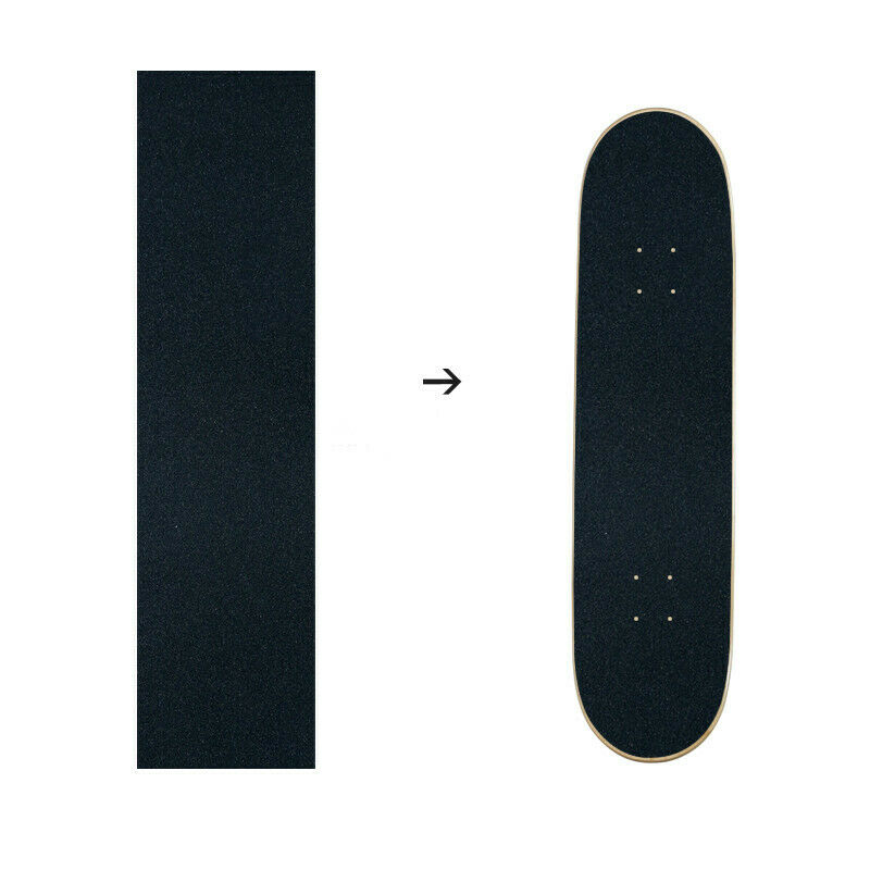 83*23cm Skateboard Deck Sandpaper Grip Griptape Skating Board Non-Slip Black DIY