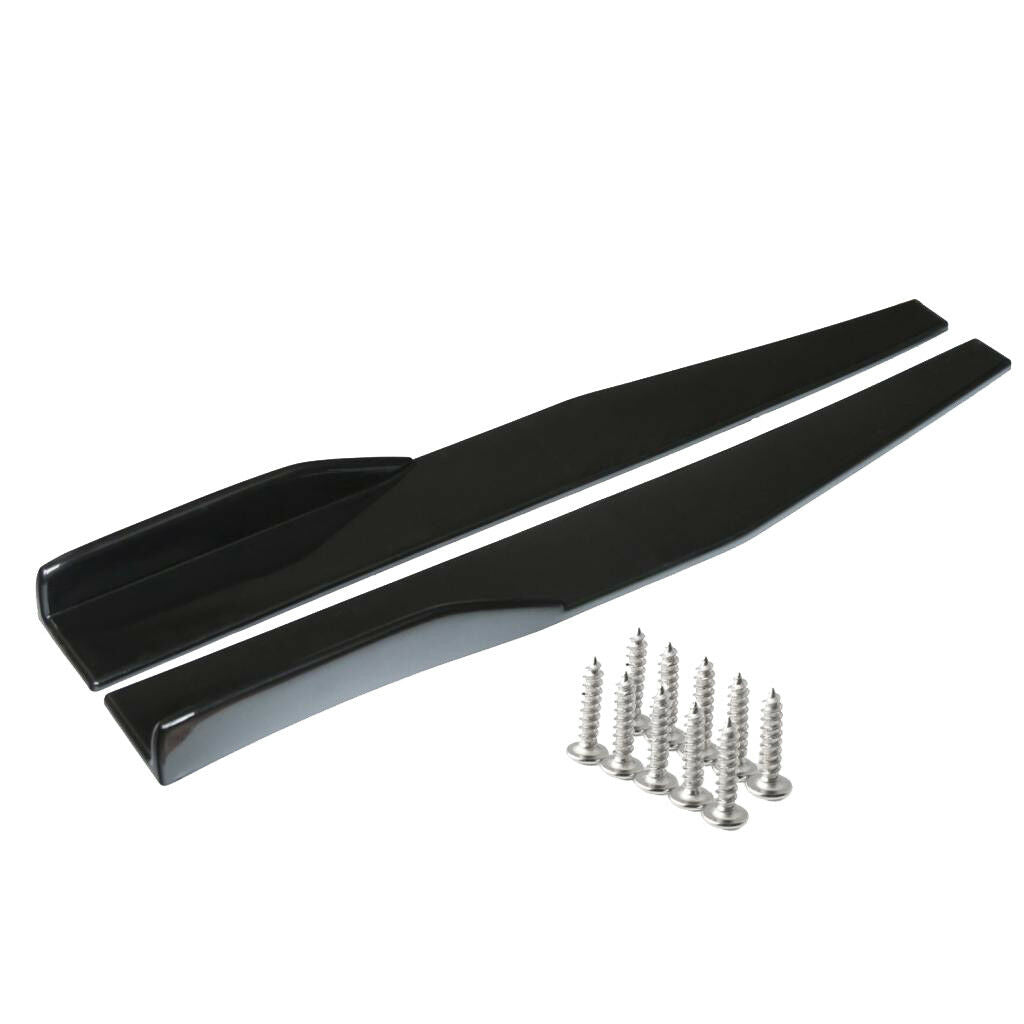 Pair 29.5'' Car Body Side Skirt Strake Extension Splitter Moulding Universal
