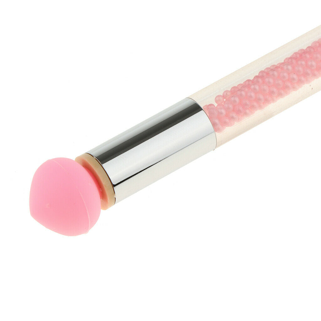 Nail Art Silicone Dotting Brush Pen Gel Polish Gradient Shading Set Pink